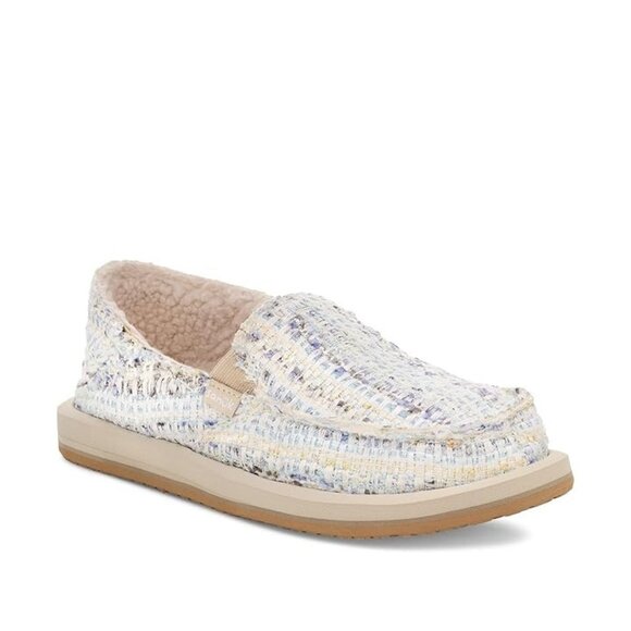 Sanuk Donna Tweed Chill in White - Picture 1 of 1